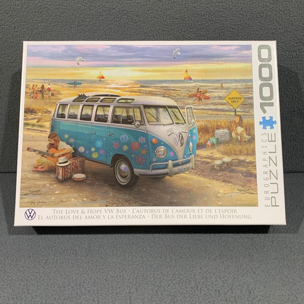 Eurographics The Love Hope VW Bus 1000 Piece Jigsaw Puzzle Beach Nostalgia‎